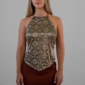 Free People Intimately Free People "Easy Breezy" Cami in Green XS